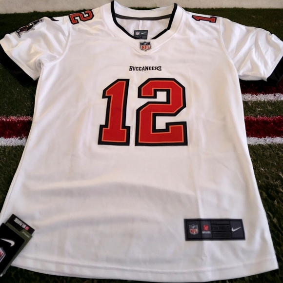 Authentic NFL TOM BRADY #12 BUCCANEERS Women's Medium Jersey - Picture 13 of 17